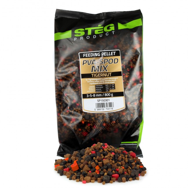 Stég Pva-Spod Mix 3-5-8mm 800g Tigernut